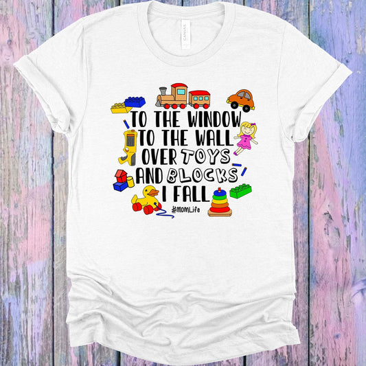 Over Toys and Blocks I Fall Graphic Tee