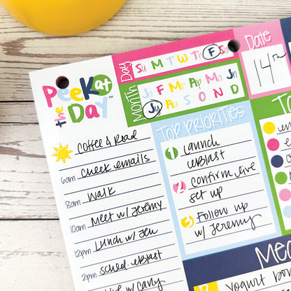 Peek at the Day™ Daily Planner Pad