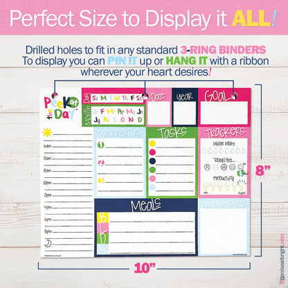 Peek at the Day™ Daily Planner Pad
