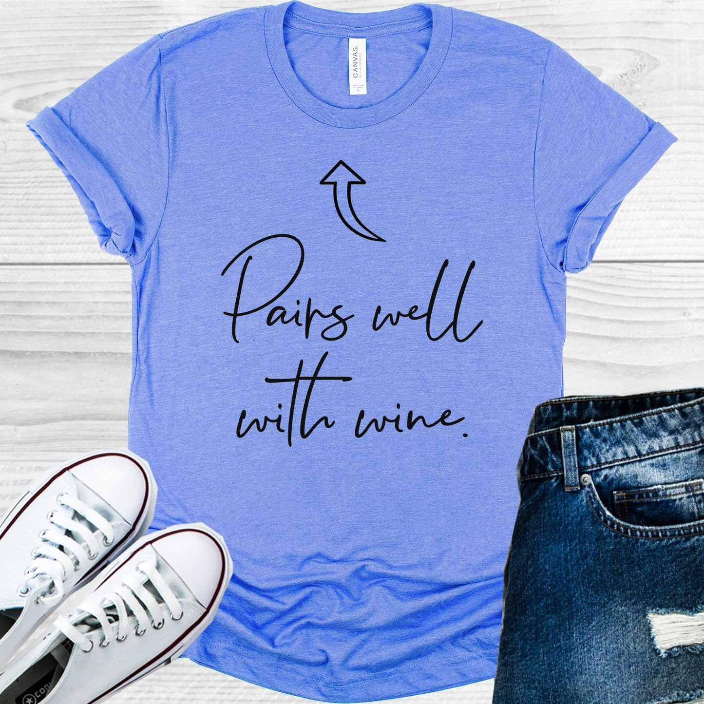 Pairs Well with Wine Graphic Tee