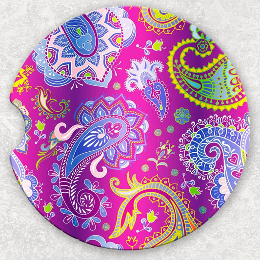 Car Coaster Set - Paisley