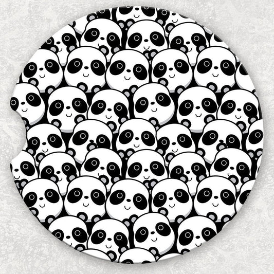 Car Coaster Set - Pandas