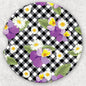 Car Coaster Set - Pansies and Daisies