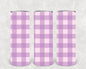 Pastel Purple Plaid 20 oz Skinny Tumbler