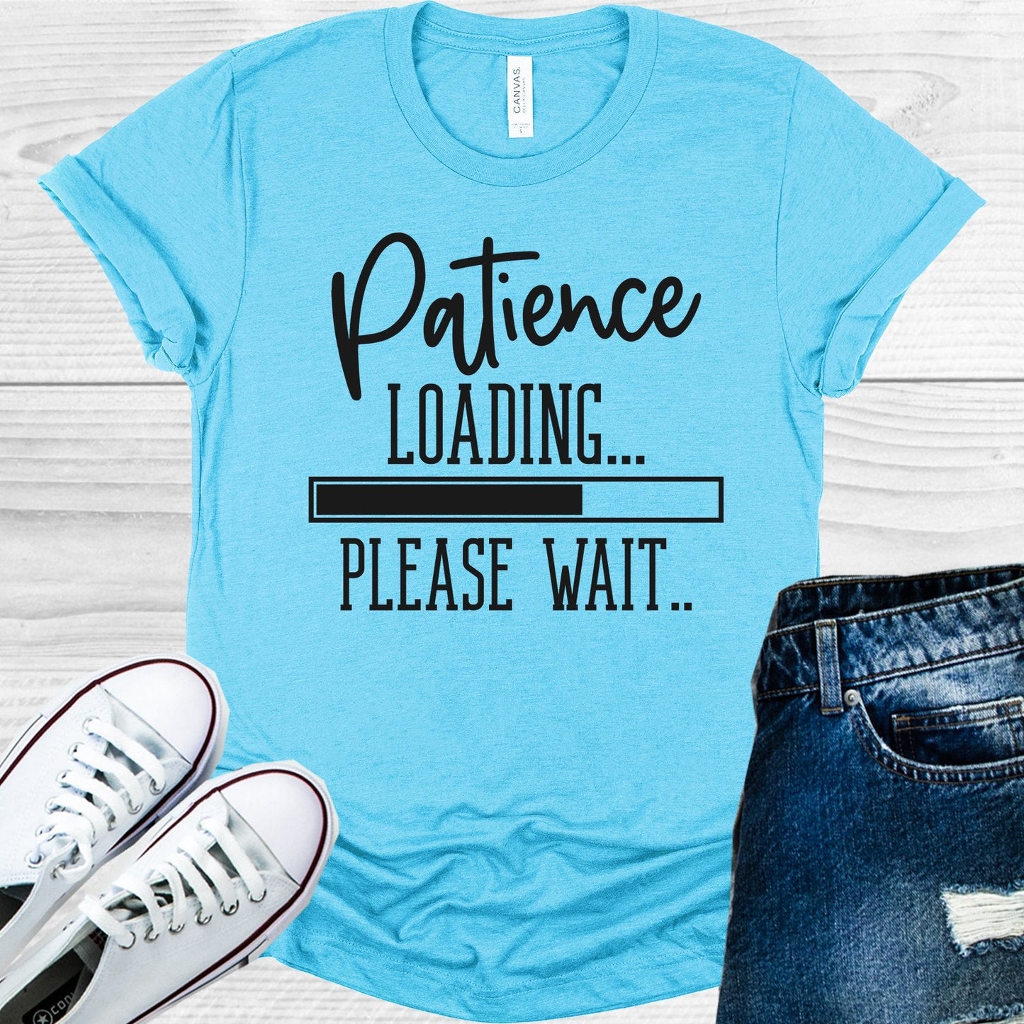 Patience Loading Please Wait Graphic Tee