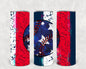 Patriotic Baseball 20 oz Skinny Tumbler
