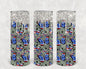 Patriotic Butterflies 20 oz Skinny Tumbler