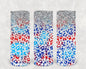 Patriotic Leopard 20 oz Skinny Tumbler