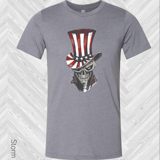 Patriotic Skull Graphic Tee