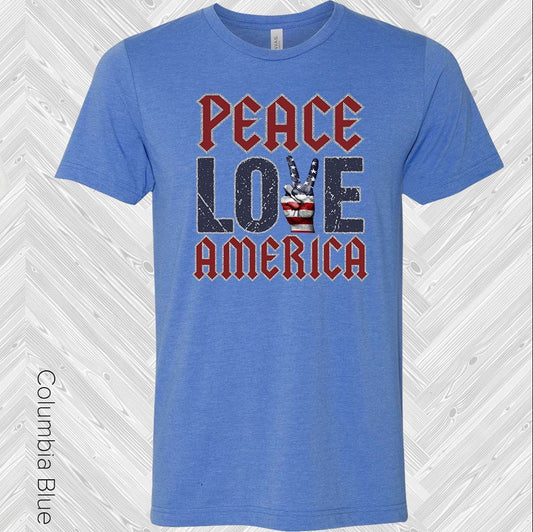 Peace Love America Graphic Tee