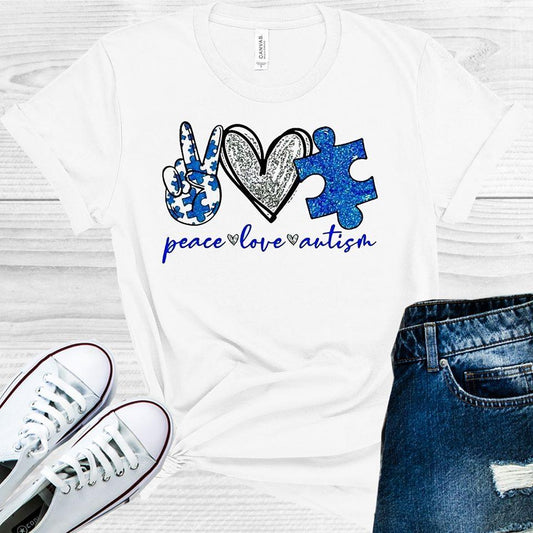 Peace Love Autism Graphic Tee