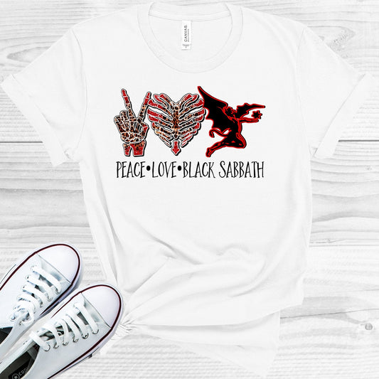 Peace Love Black Sabbath Graphic Tee