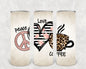 Peace Love Coffee 20 oz Skinny Tumbler