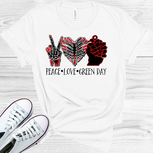 Peace Love Green Day Graphic Tee
