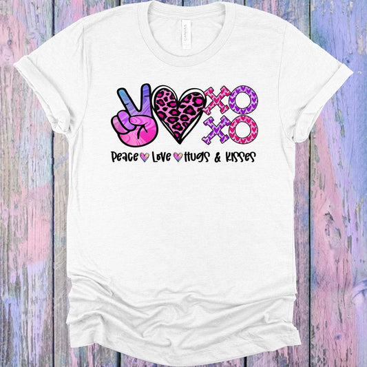 Peace Love Hugs & Kisses Graphic Tee