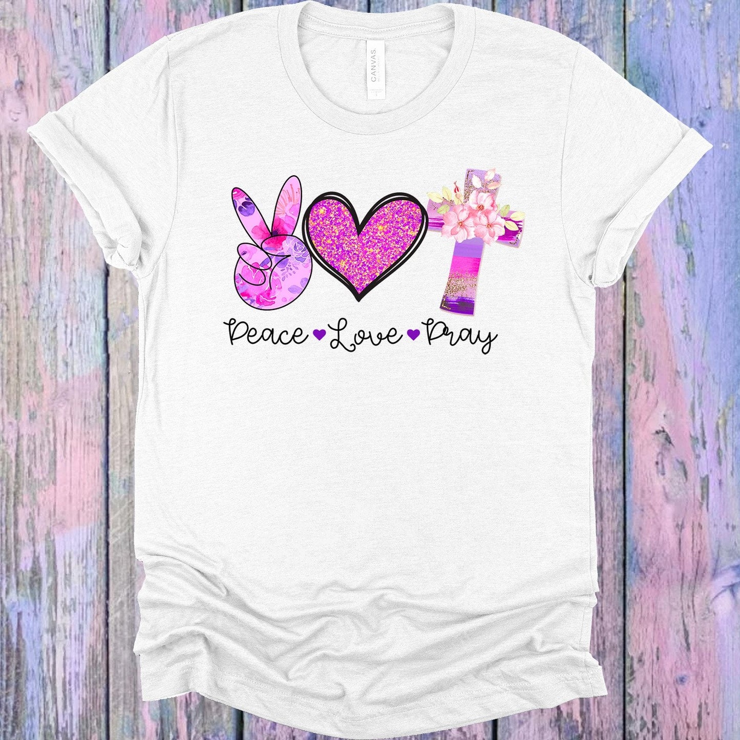 Peace Love Pray Graphic Tee