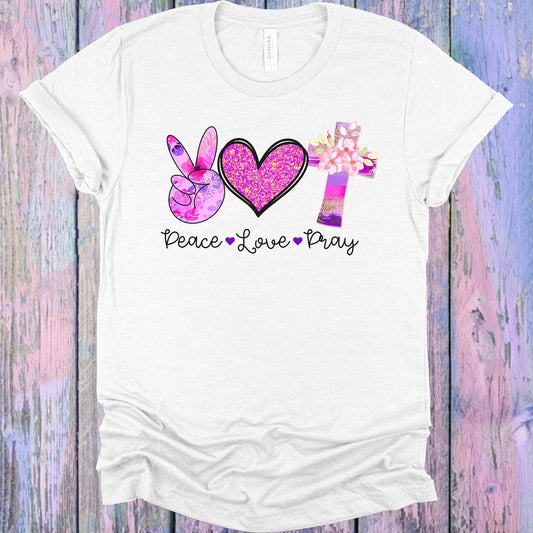 Peace Love Pray Graphic Tee