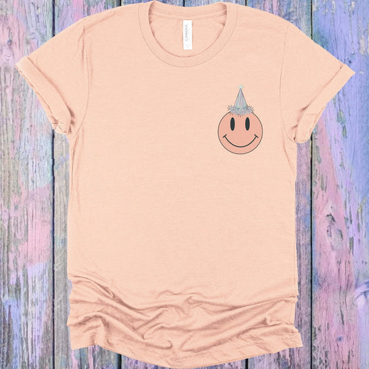 Peach Celebration Happy Graphic Tee