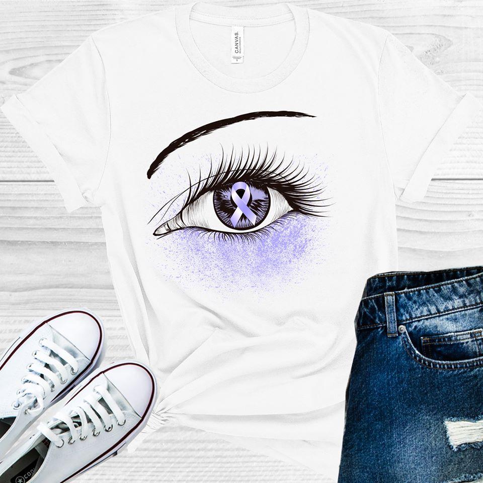 Periwinkle Ribbon Awareness Eye Graphic Tee