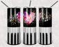 Piano Heart 20 oz Skinny Tumbler