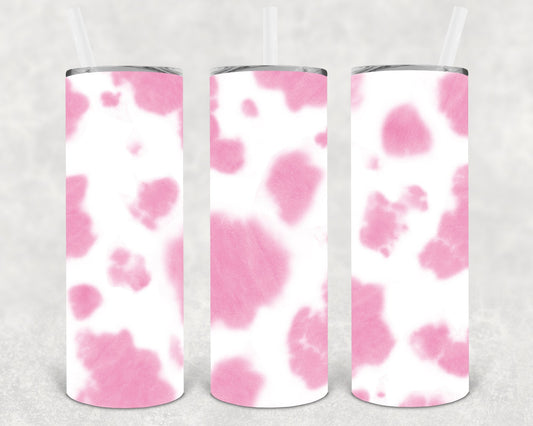 Pink Cow 20 oz Skinny Tumbler