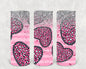 Pink Leopard Hearts 20 oz Skinny Tumbler