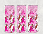 Pink Ribbon Baseball 20 oz Skinny Tumbler
