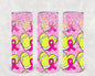 Pink Ribbon Tennis 20 oz Skinny Tumbler
