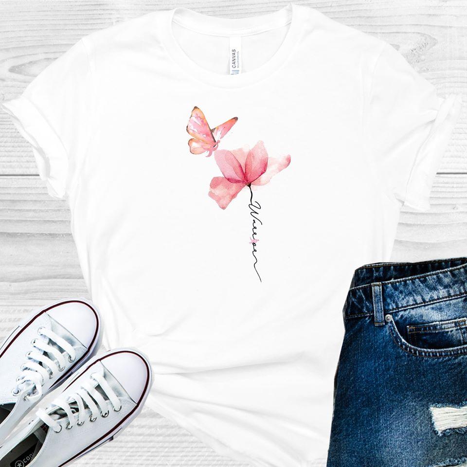 Pink Ribbon Warrior Graphic Tee