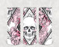 Pink Skulls 20 oz Skinny Tumbler