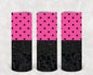 Pink and Black 20 oz Skinny Tumbler