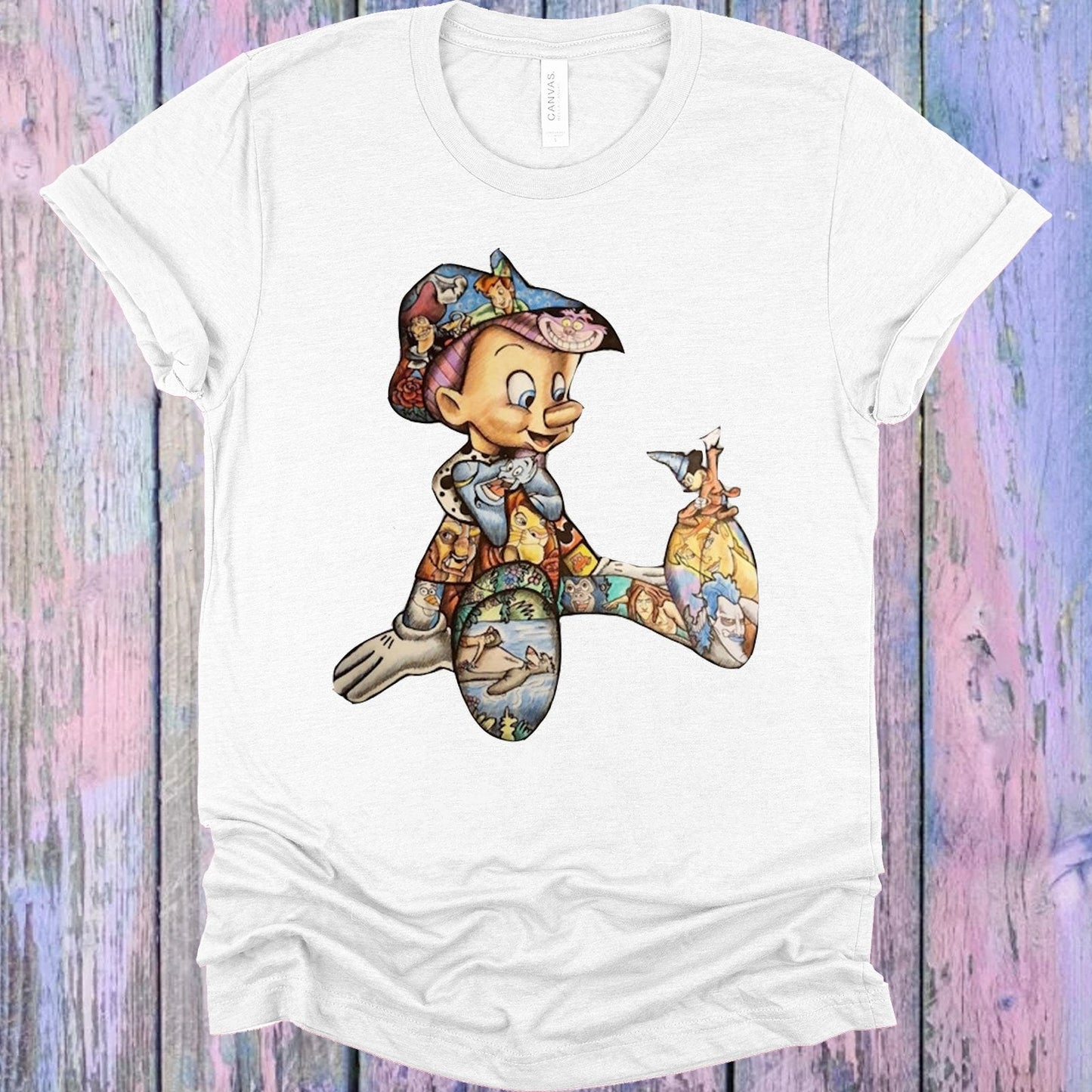 Pinocchio Collage Graphic Tee