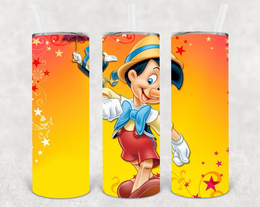 Pinocchio 20 oz Skinny Tumbler