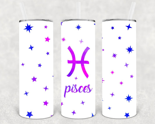 Pisces 20 oz Skinny Tumbler