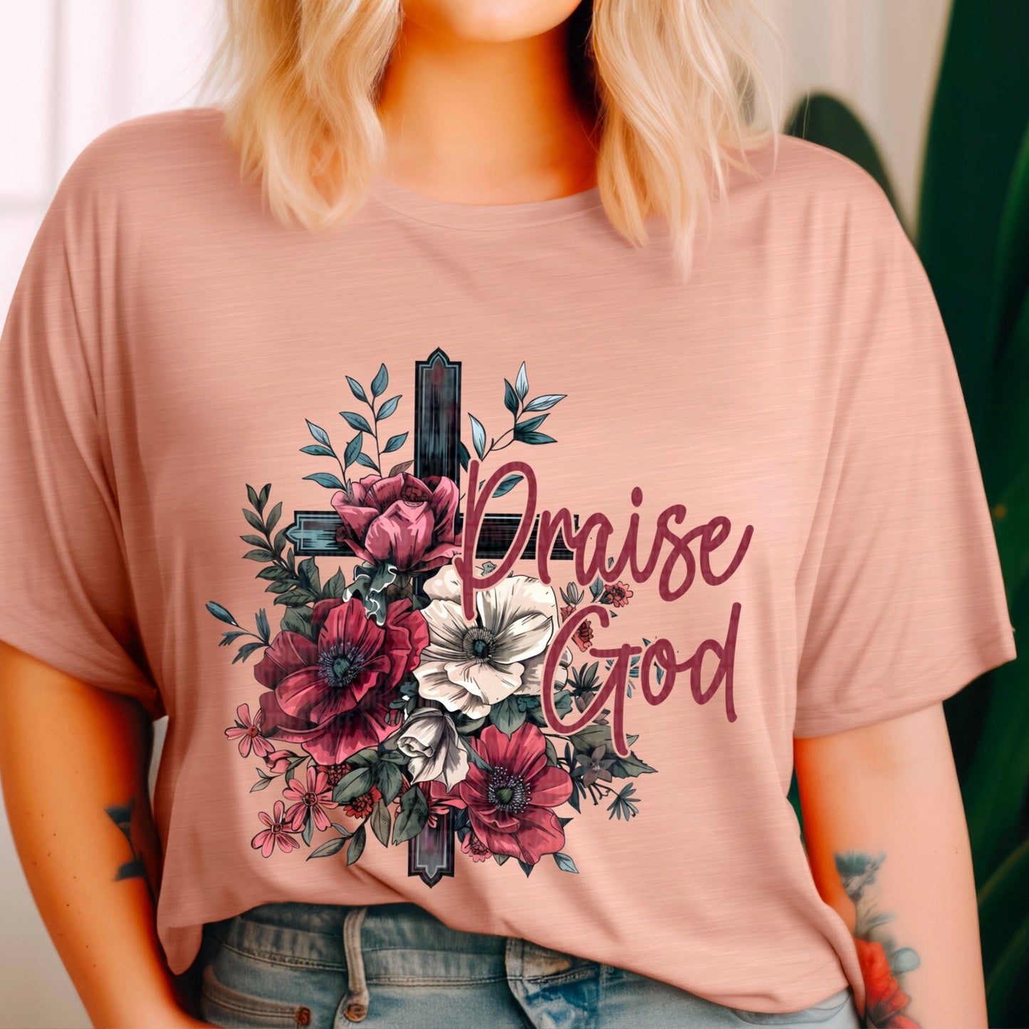 Praise God - Flowers - Tee