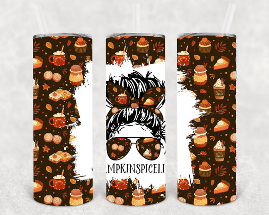 Pumpkin Spice Life 20 oz Skinny Tumbler