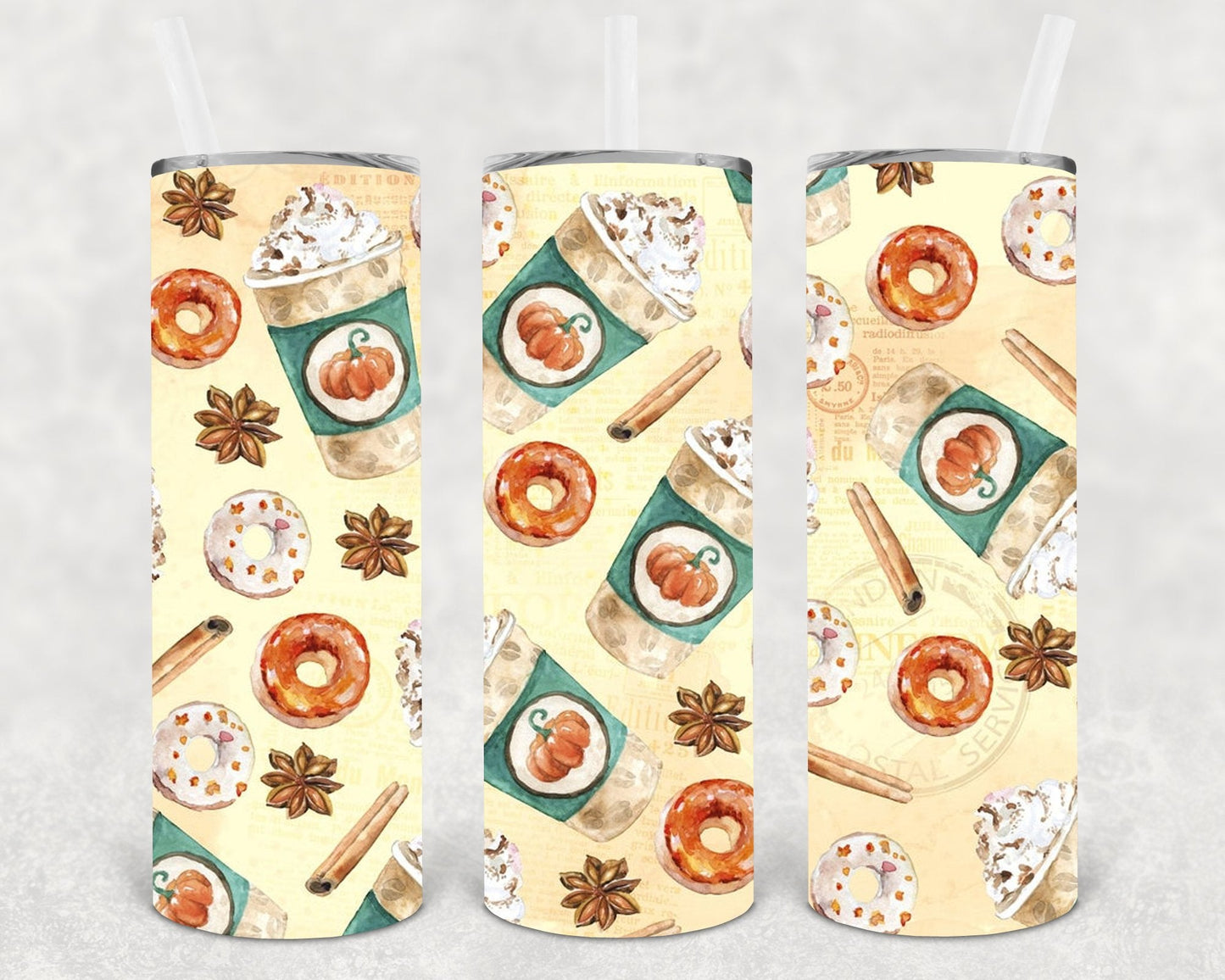 Pumpkin Spice and Livin My Best Life 20 oz Skinny Tumbler