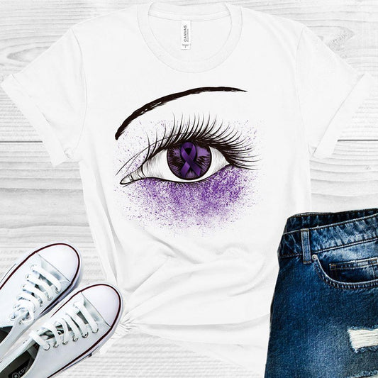 Purple Ribbon Awareness Eye Graphic Tee