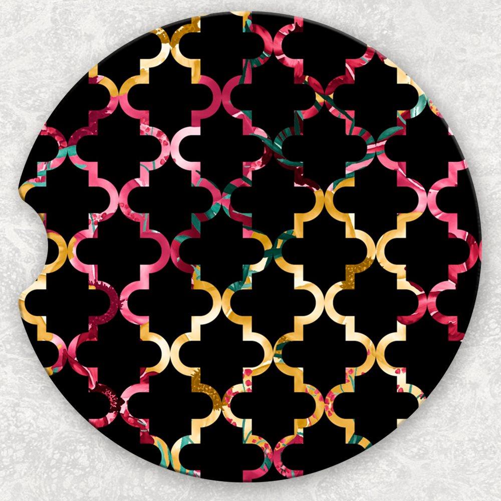 Car Coaster Set - Quatrefoil