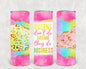Queens Don't Do Drama They Do Business 20 oz Skinny Tumbler