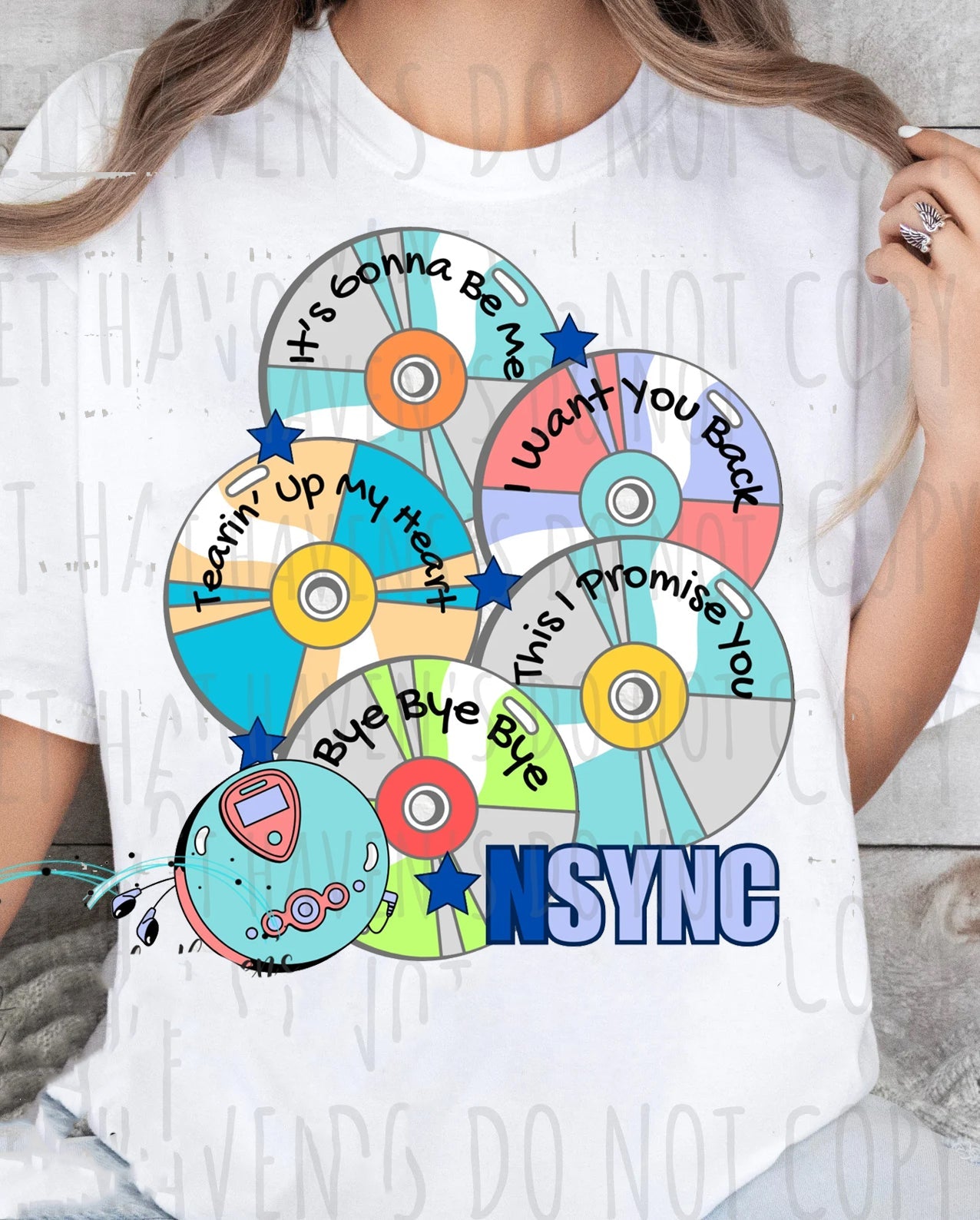 NSync CDs Graphic Tee