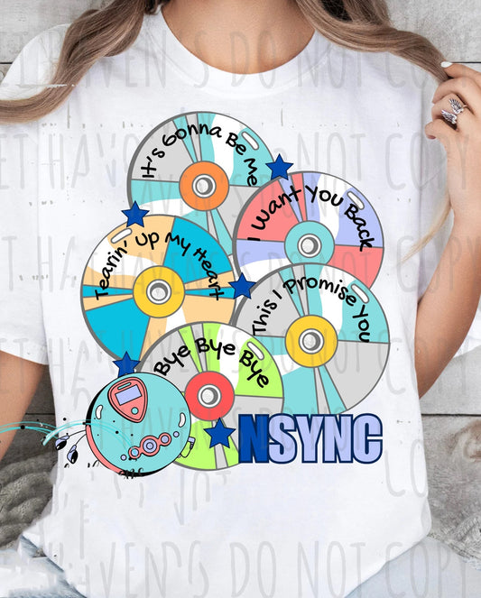 NSync CDs Graphic Tee