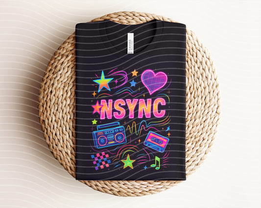 NSync Neon Graphic Tee