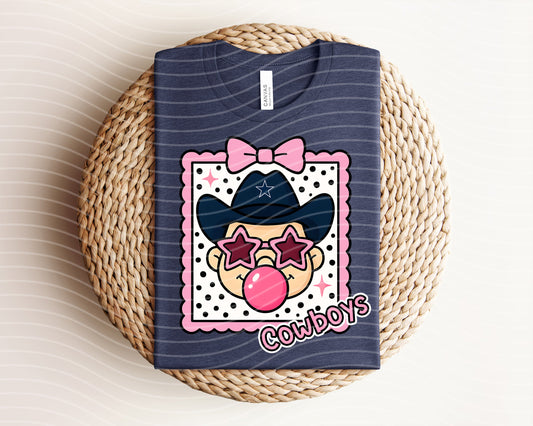 Cowboys Bubble Mascot Graphic Tee