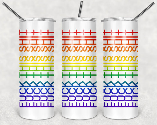 Hidden Words Rainbow 20 oz Skinny Tumbler