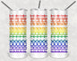 Hidden Words Rainbow 20 oz Skinny Tumbler