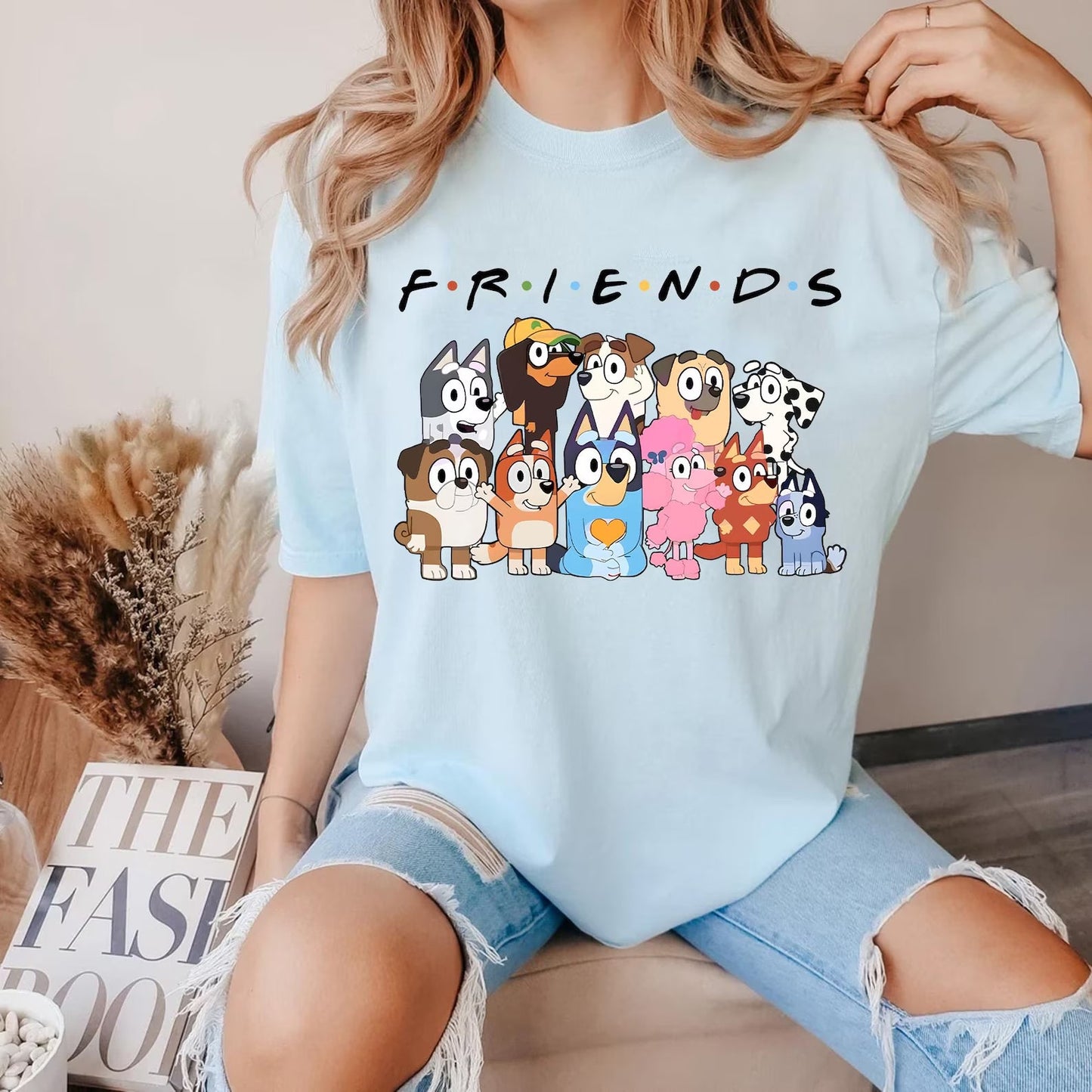 Blue Dog Friends Graphic Tee