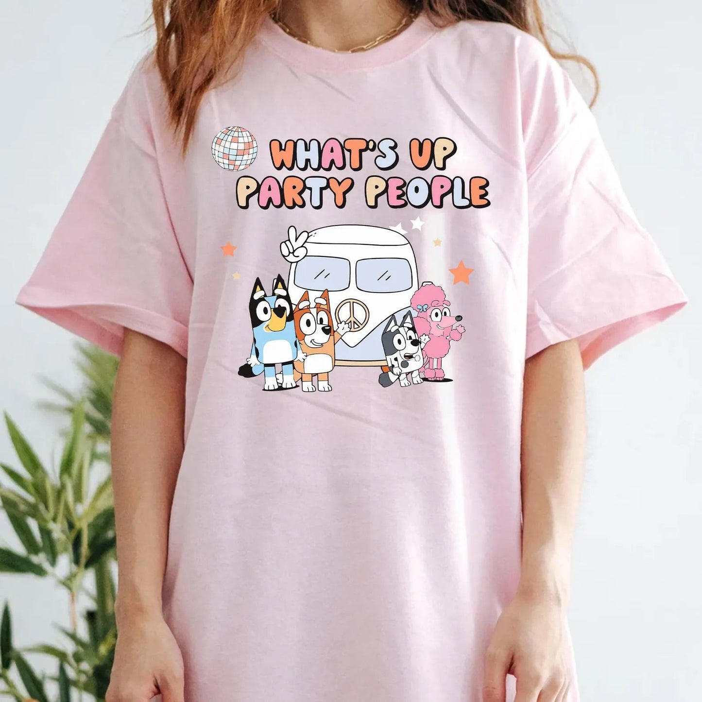 Blue Dog What's Up Party People Graphic Tee