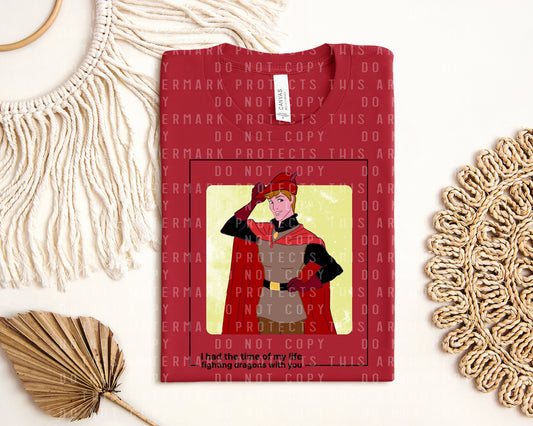 Fighting Dragons with You Graphic Tee