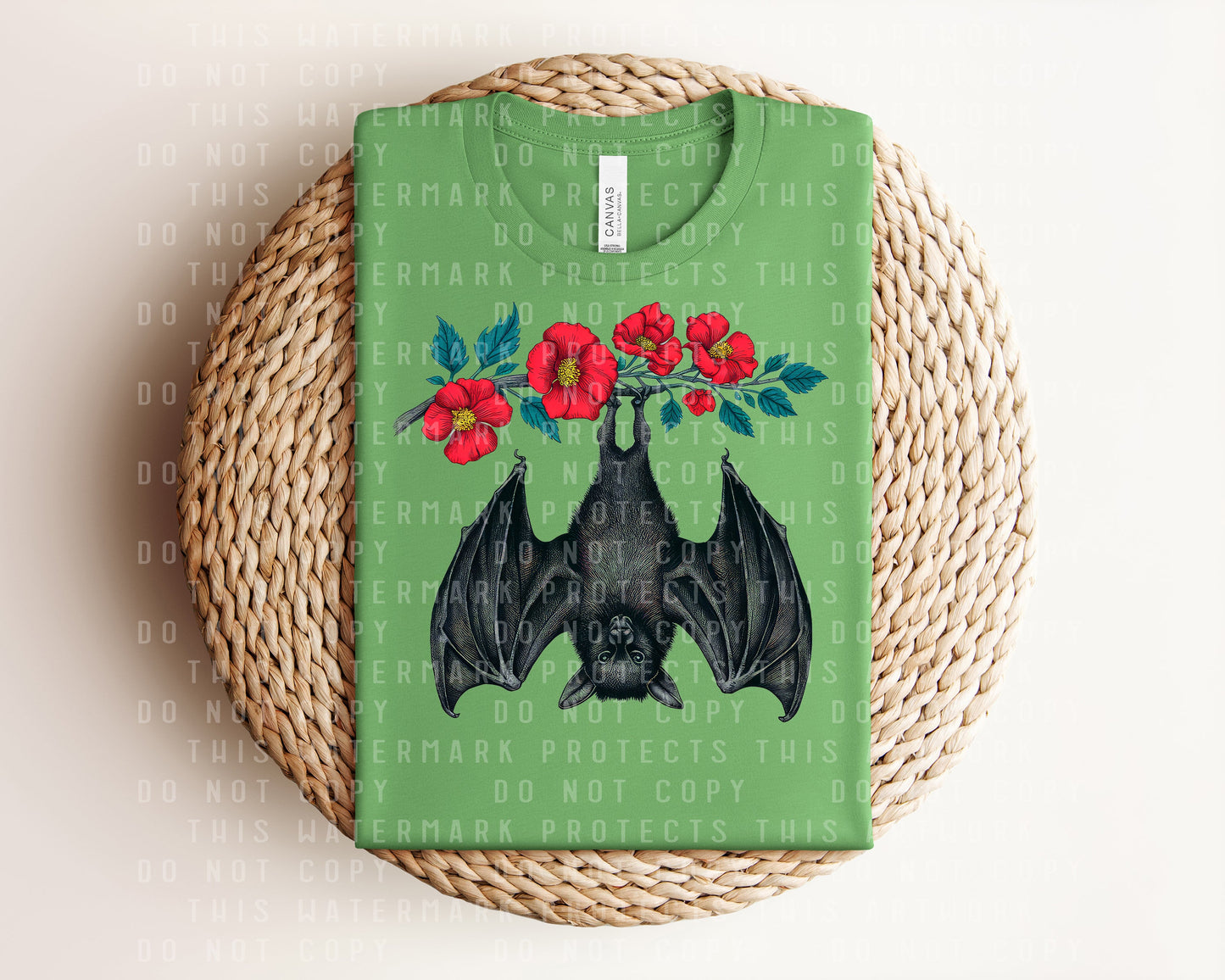 Floral Bat Graphic Tee